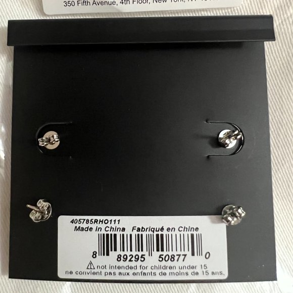 Coach Signature C Stud Earring Set/2 Pairs - Picture 3 of 3